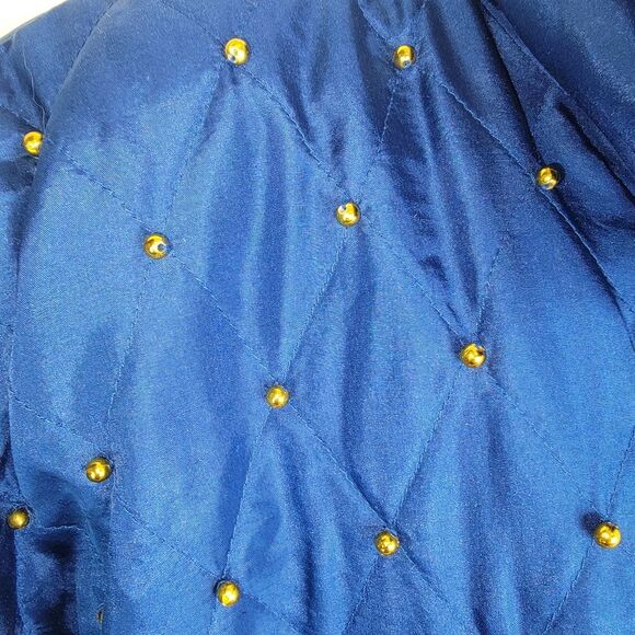 Rhoda Lynne Plus Silk 90s quilted & beaded bomber jacket size 2xl - Picture 3 of 9